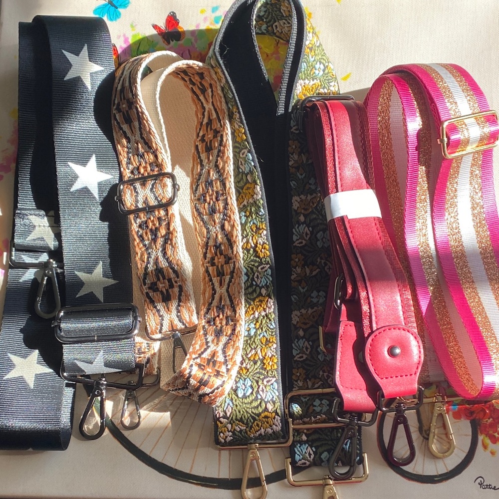 Replacement Straps - Stars, Floral, Pink & Red. Lot 5